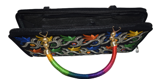 Hand Bag Embroidered Clutch with handle