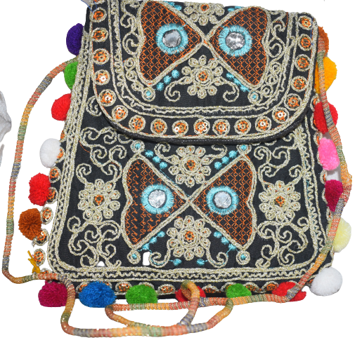 Hand Bag Double Sided Embroidered  (S3)