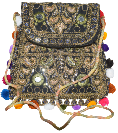 Hand Bag Double Sided Embroidered  (S4)