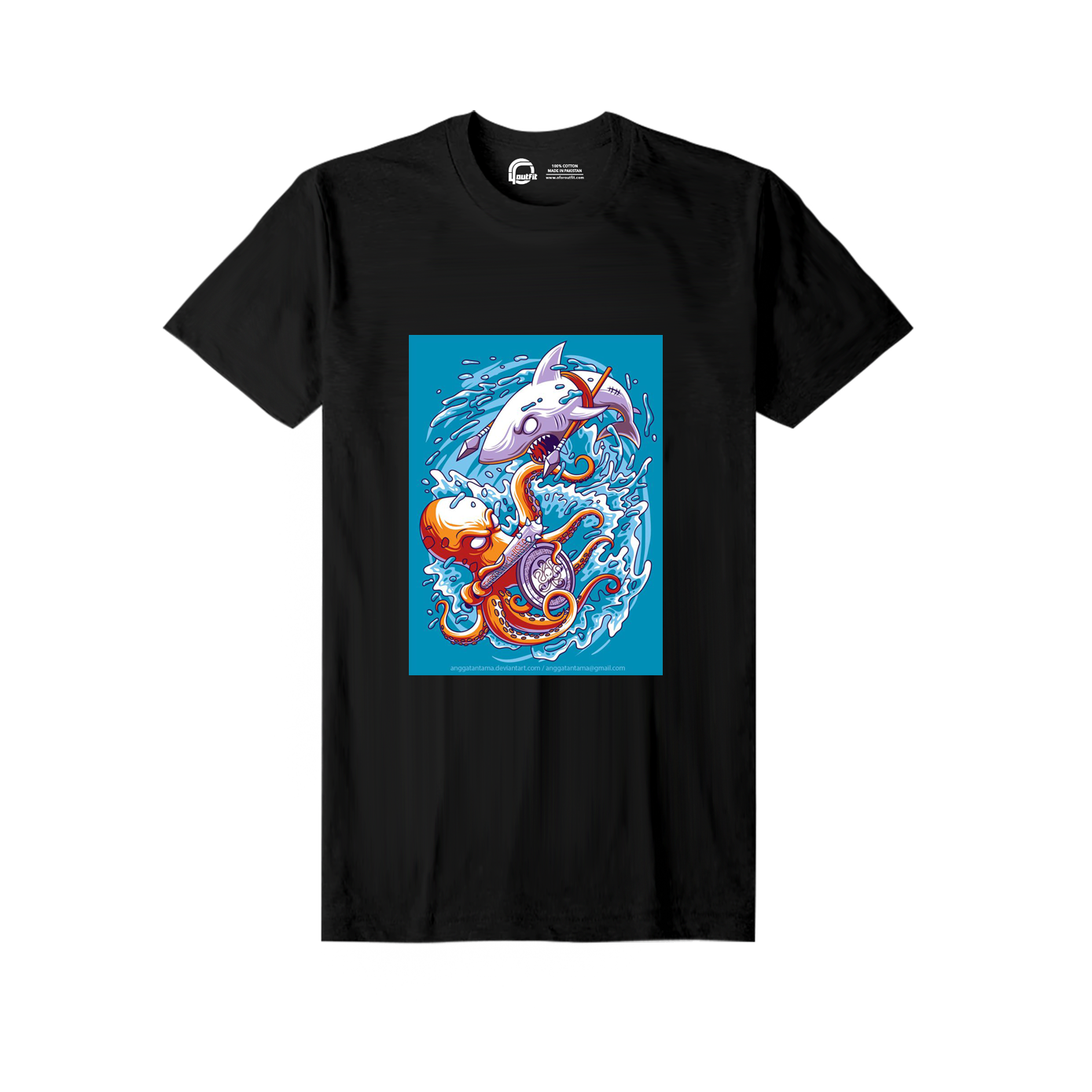 Sea Shark Graphic T Shirt